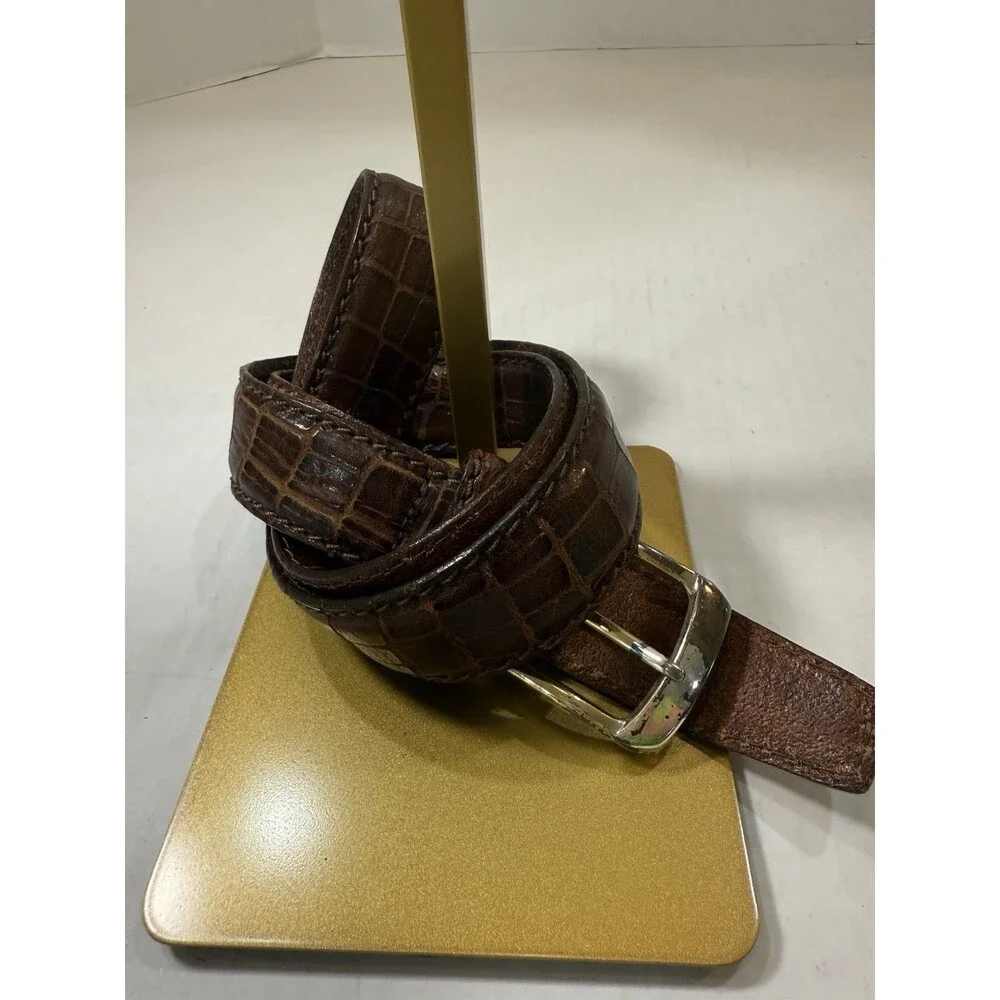 Brighton Classics Gator Leather Unisex‎ Belt M21538 Authentic SIZE 40